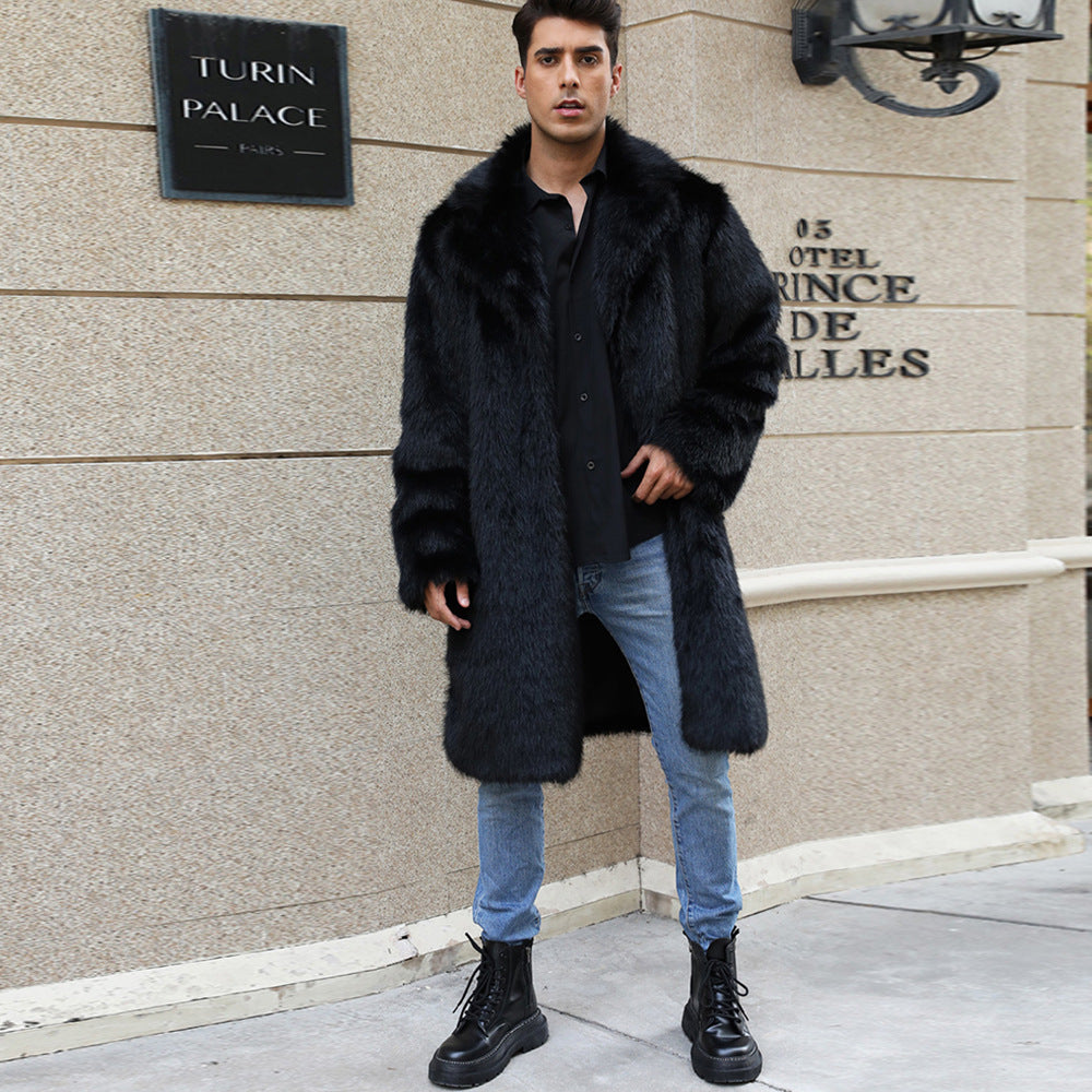 Insulated Faux-fur Long Windproof Coat