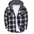 Stylish Plaid Hoodie Jacket