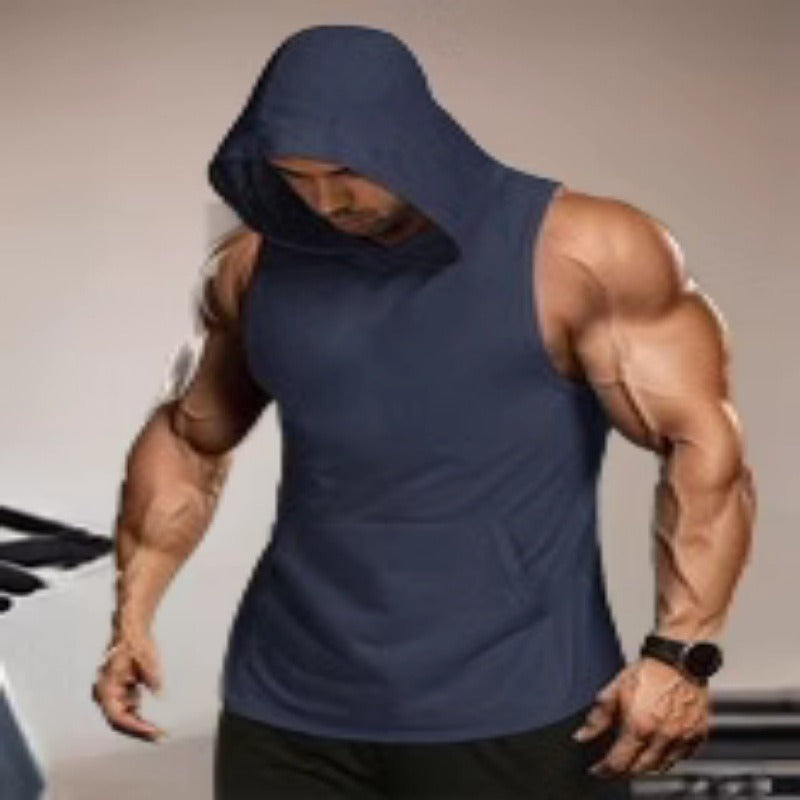 Breathable Lightweight Sweat-wicking Training Tight-fitting Hooded Vest