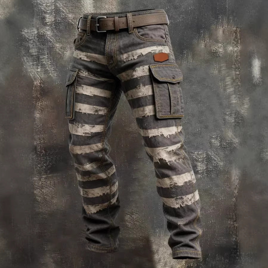 Retro Work Pants For Men In The Punk Style Inspired By Europe And America