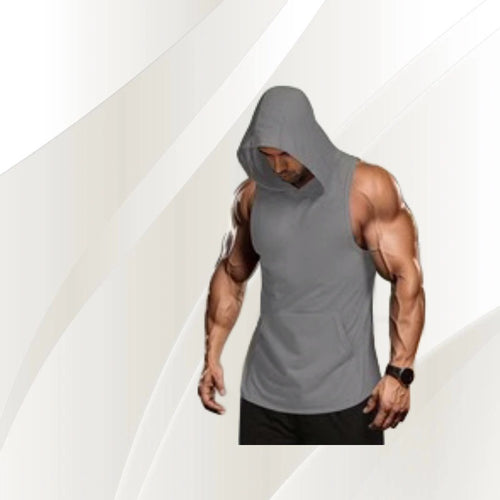 Breathable Lightweight Sweat-wicking Training Tight-fitting Hooded Vest