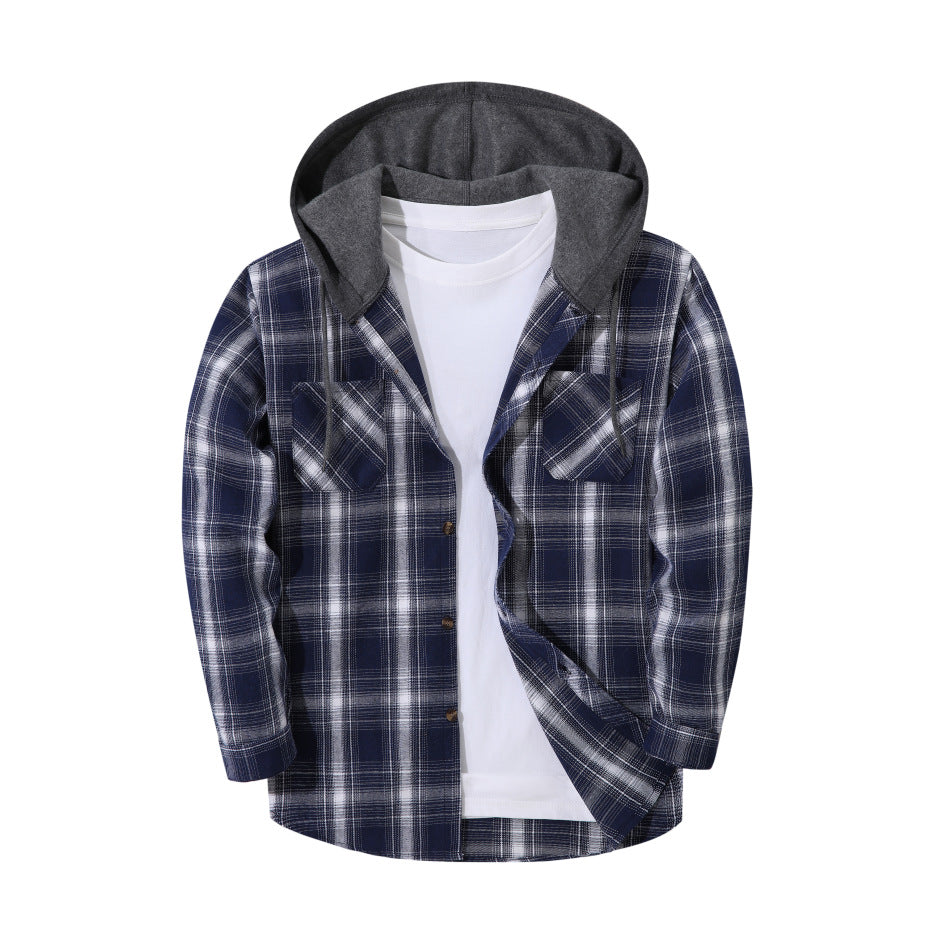 Stylish Plaid Hoodie Jacket