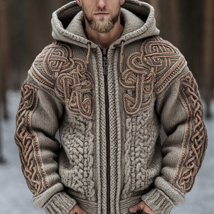 Men's Casual Printed Hoodie With Two Pockets Trendy Brand