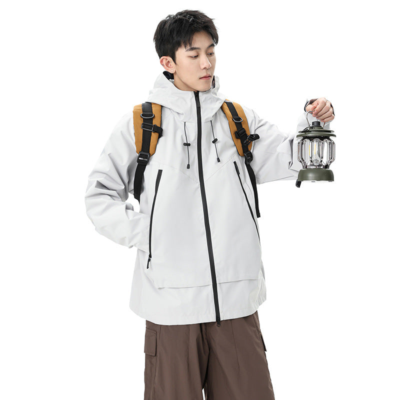 American-style Functional Comfortable Windproof And Waterproof Shell Jacket