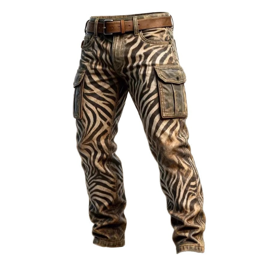 Retro Work Pants For Men In The Punk Style Inspired By Europe And America