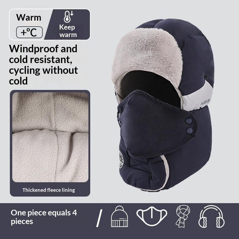 Men's Winter Windproof Ear-Protecting Outdoor Lei Feng Cap