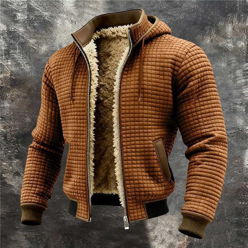 A Jacket That Flatters Your Mens Plaid Hoodie