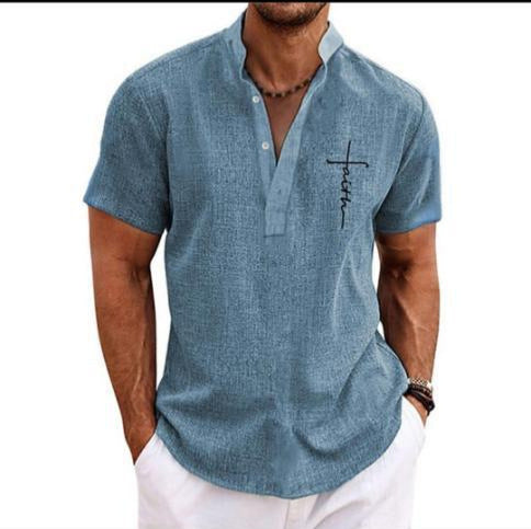 Stylish 3D Printed Polo Shirt