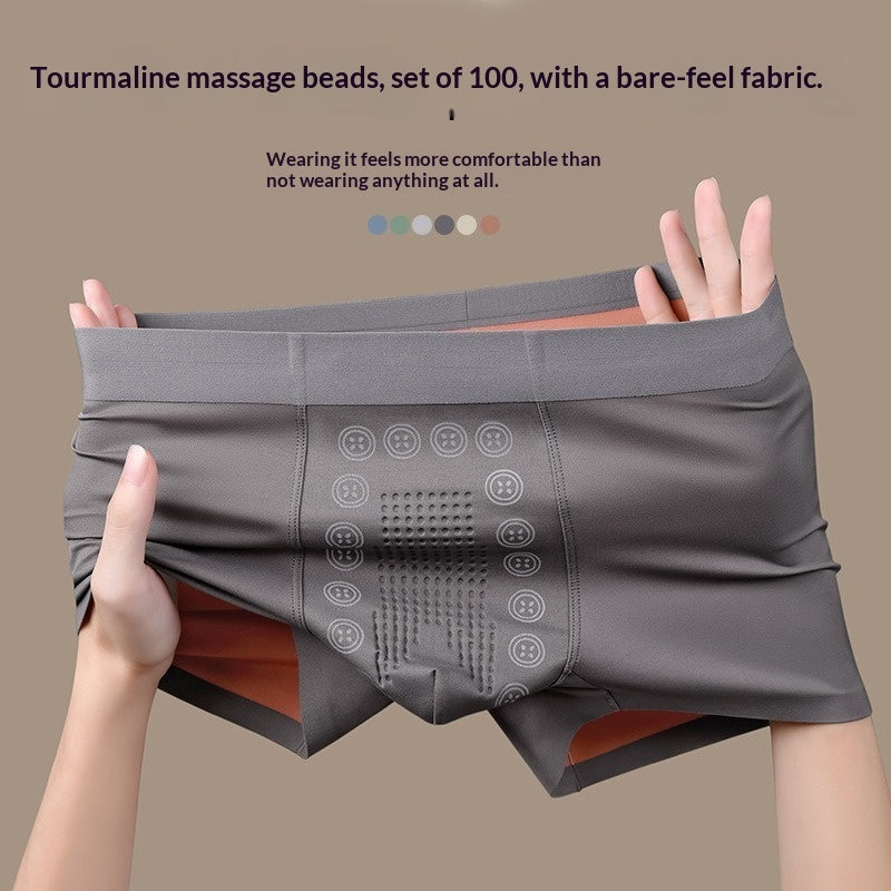 Mens Seamless Antibacterial Modal Boxer Briefs