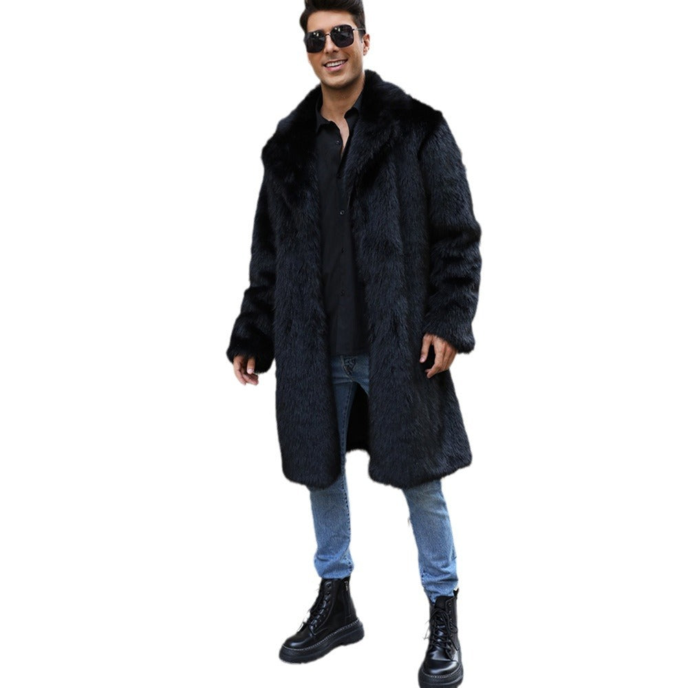 Insulated Faux-fur Long Windproof Coat