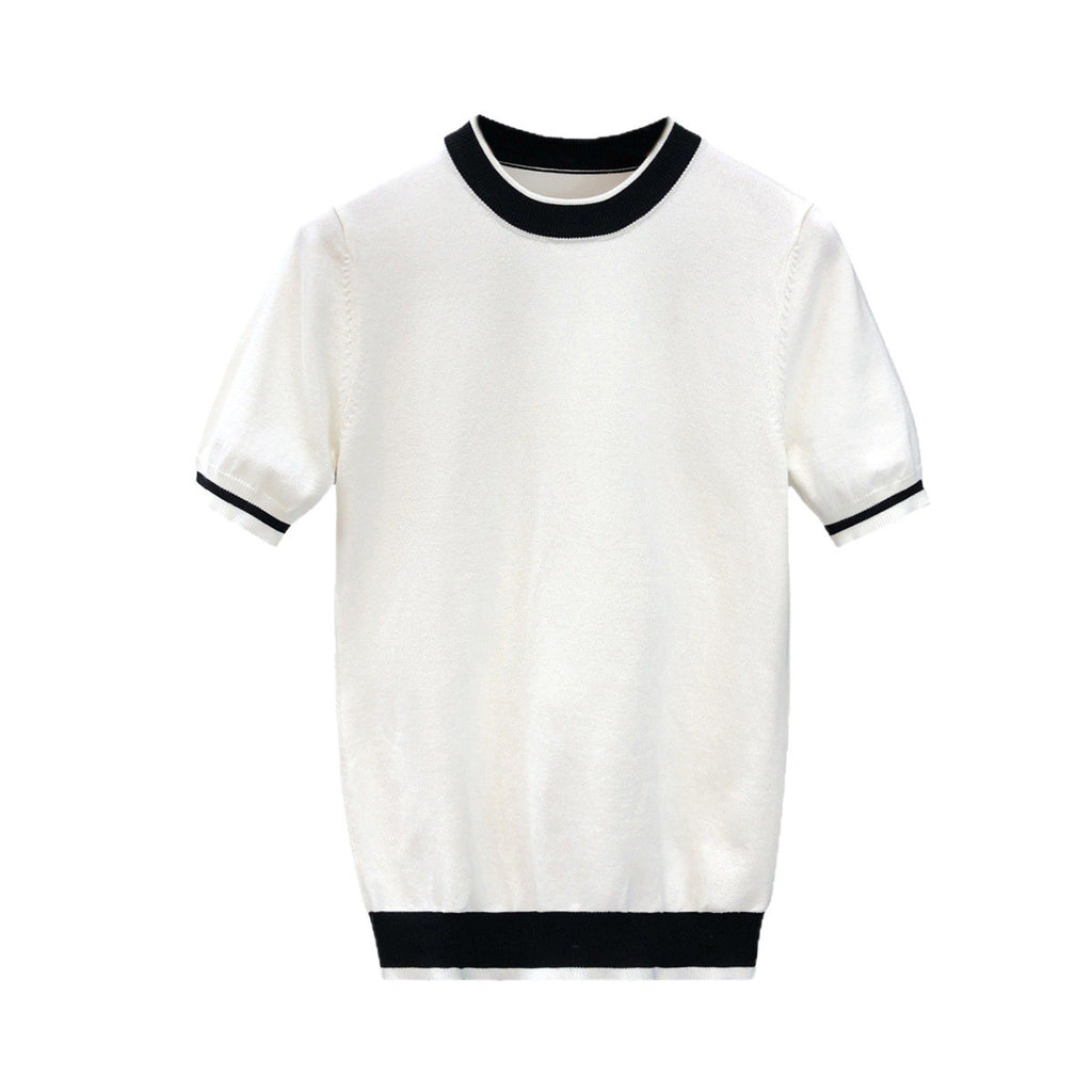 Mens Trendy Short-sleeve Or Half-sleeve Base Sweater