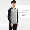 100 Cotton Antibacterial Autumn Top And Bottom Set Mens Thermal Underwear