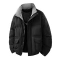 Mens Loose Casual Plus-Thickness Cotton Jacket For Young Men
