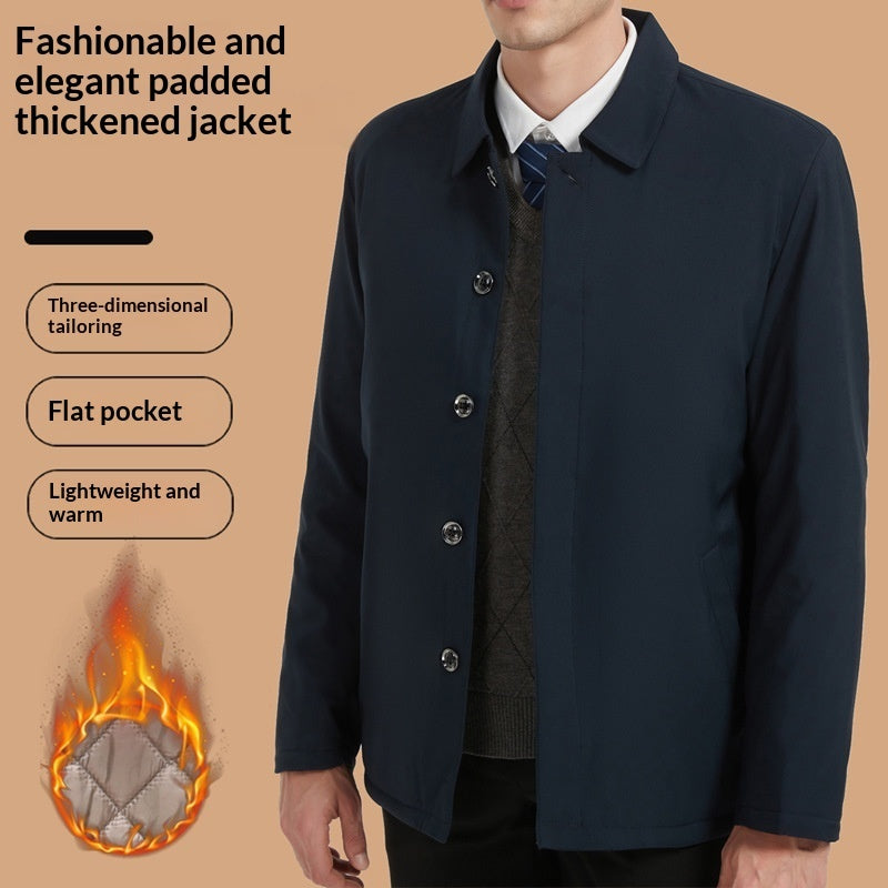 Mens Thickened Graphene Padded Jacket For Fall And Winter