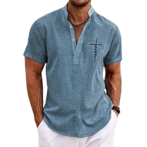 Stylish 3D Printed Polo Shirt