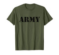Army T-Shirt | Vintage Military Green Retro Logo Soldier T-Shirt